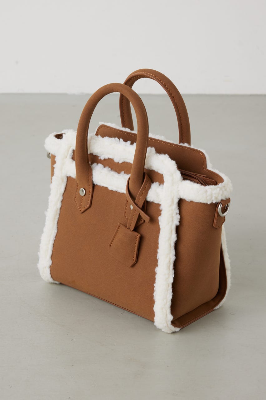 フェイクムートンハンドバッグ CAM FREE