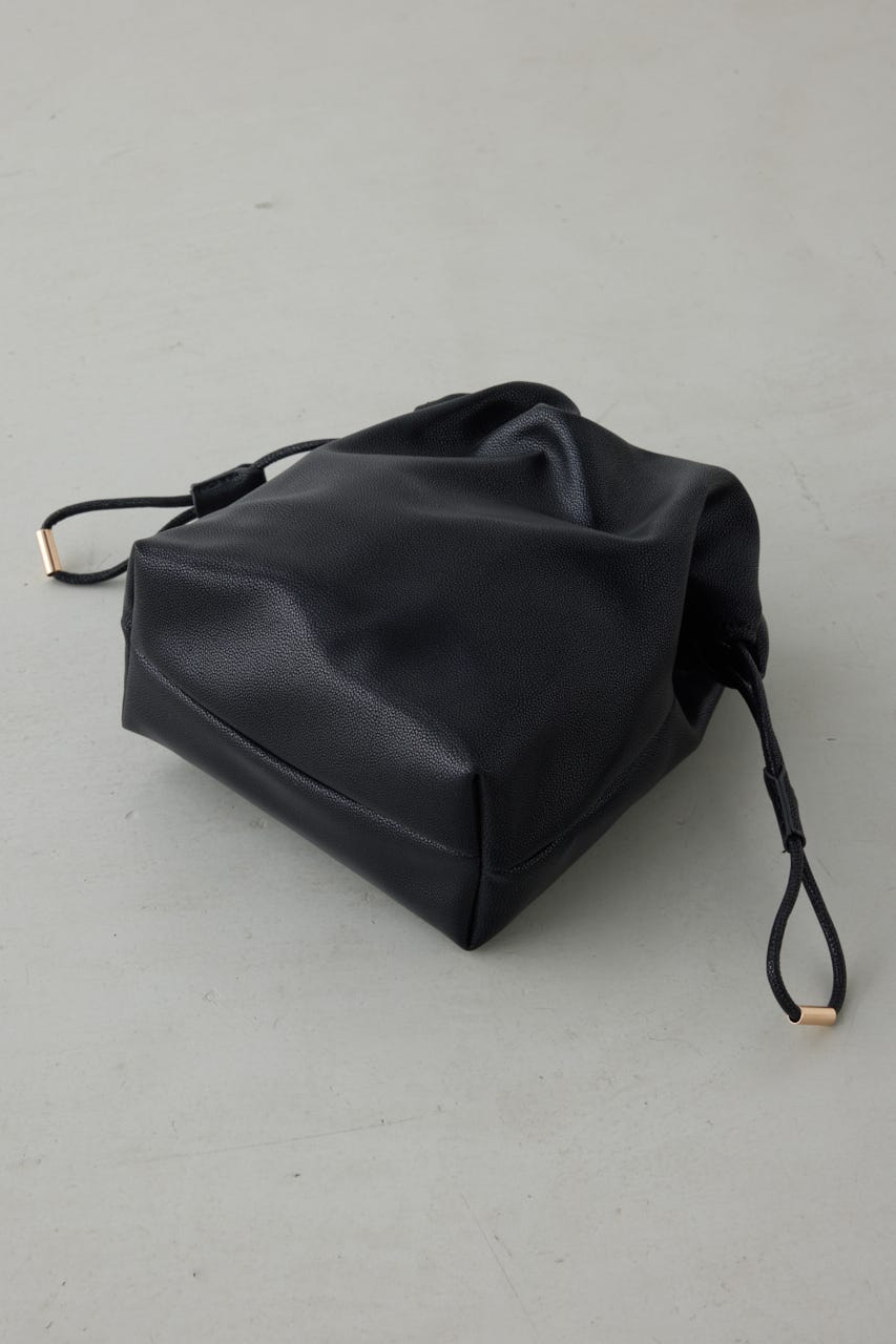 チェーン巾着ショルダーバッグ BLK FREE