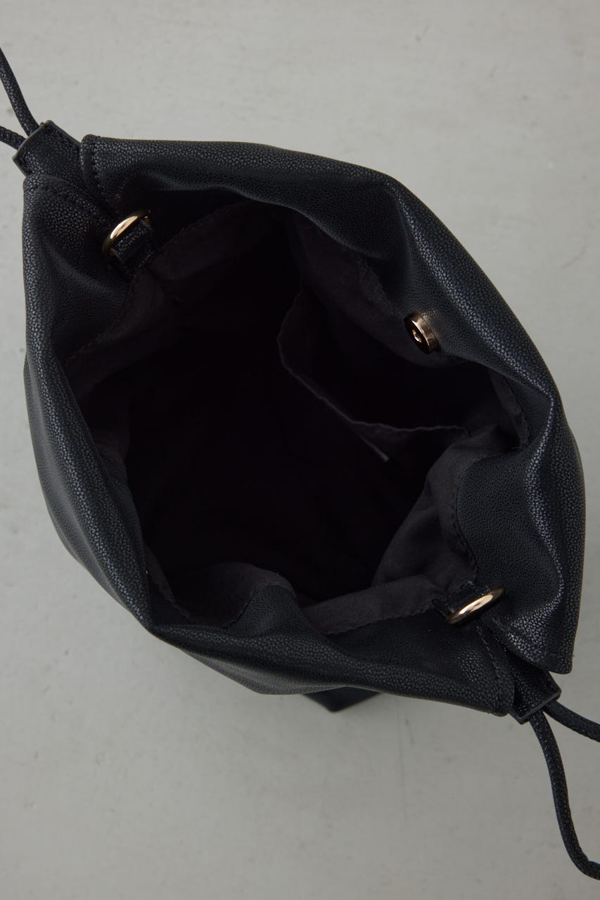 チェーン巾着ショルダーバッグ BLK FREE