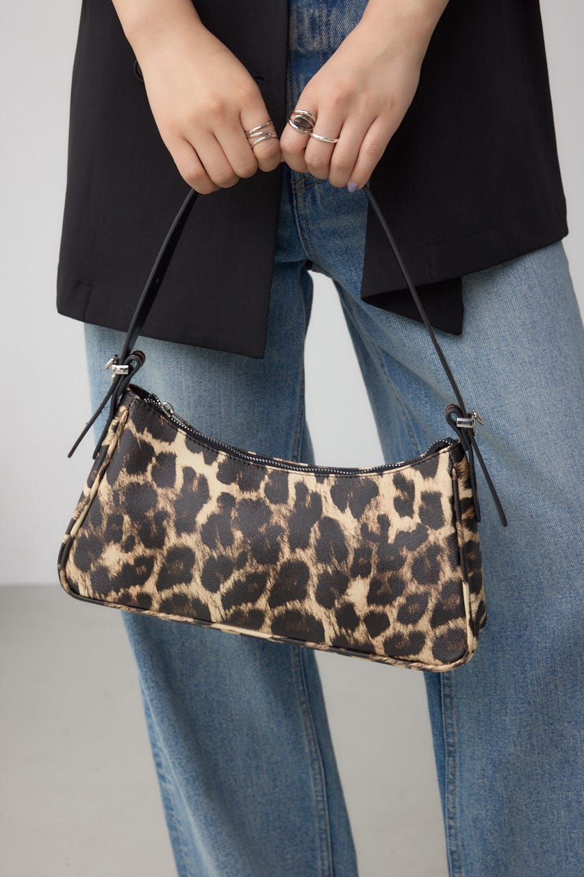 ワンハンドルハンドバッグ 柄BRN FREE