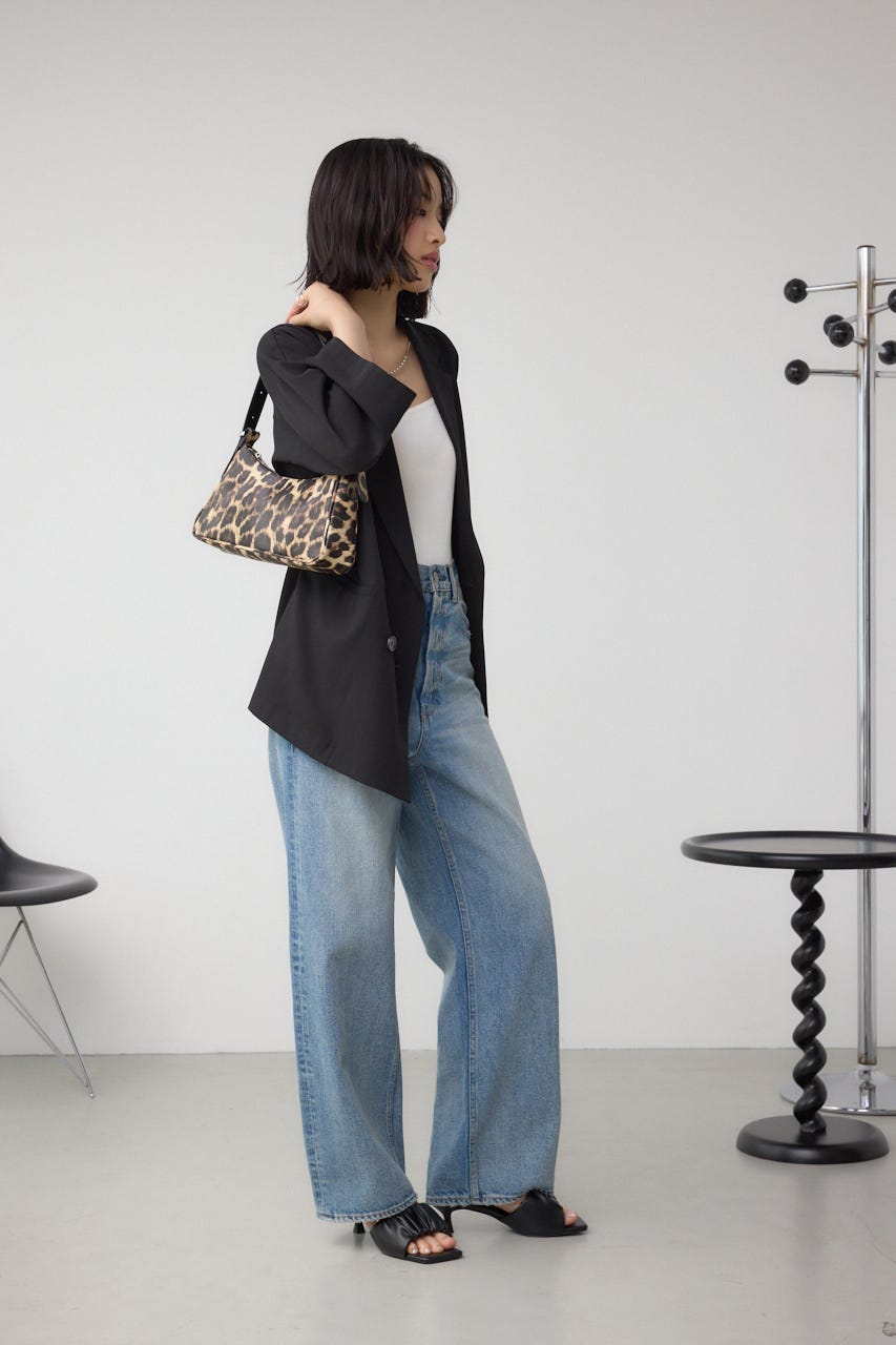 ワンハンドルハンドバッグ 柄BRN FREE