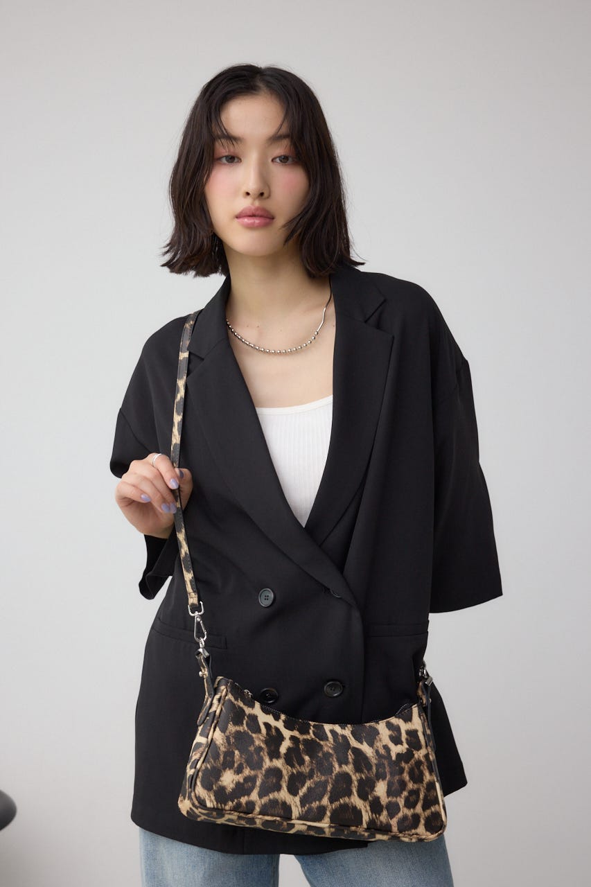 ワンハンドルハンドバッグ 柄BRN FREE