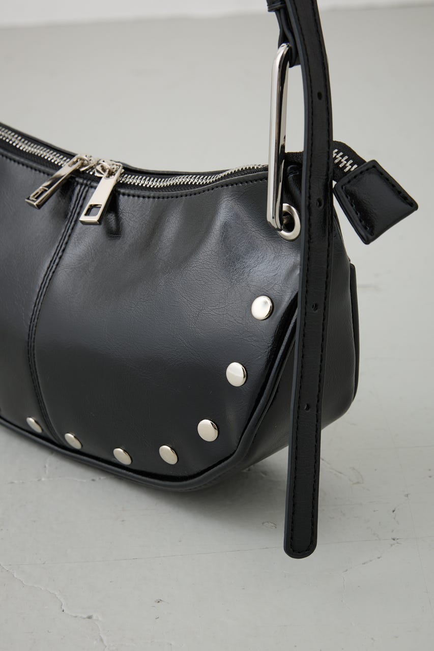 スタッズデザインワンハンドルバッグ BLK FREE