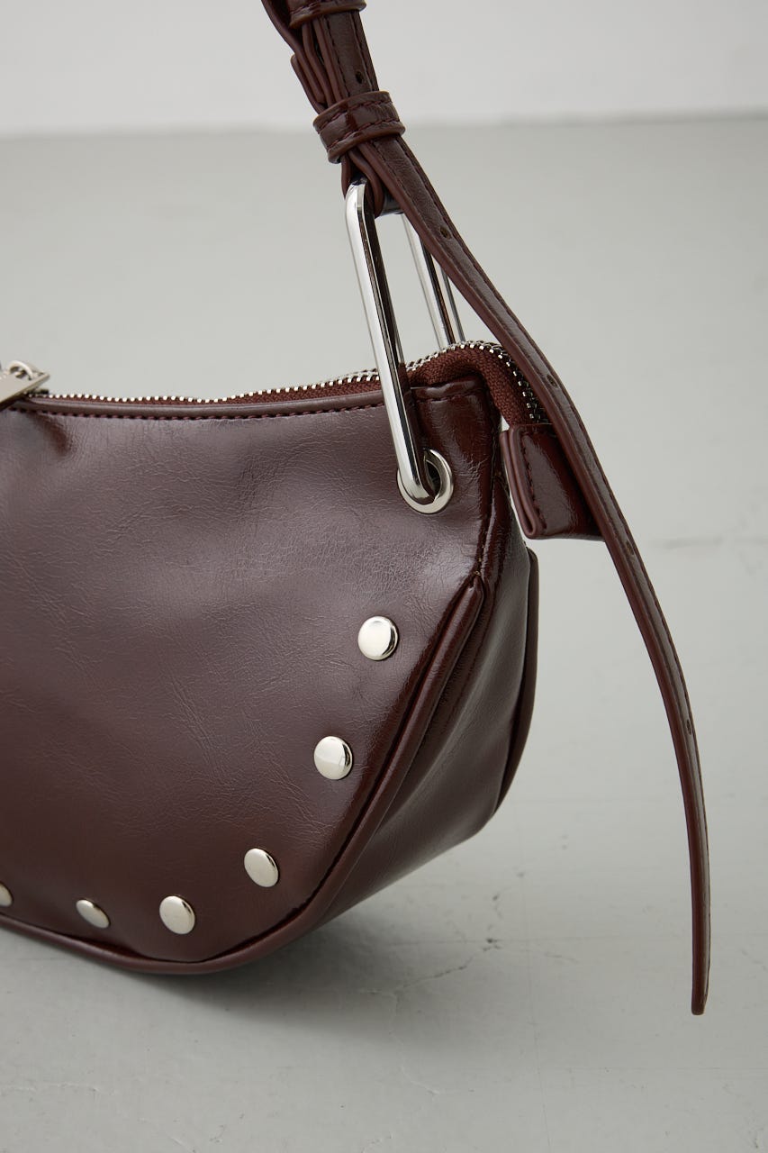 スタッズデザインワンハンドルバッグ BRN FREE