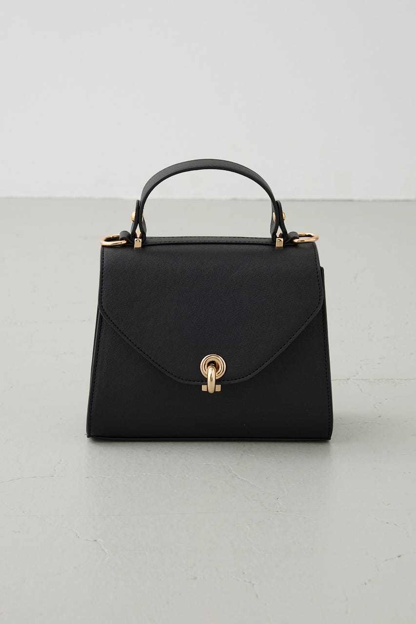 リングターンロックミニハンドバッグ BLK FREE