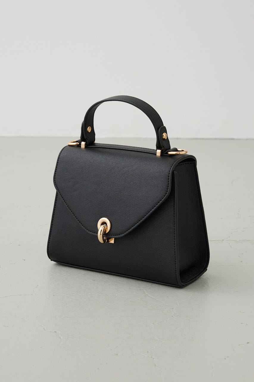 リングターンロックミニハンドバッグ BLK FREE