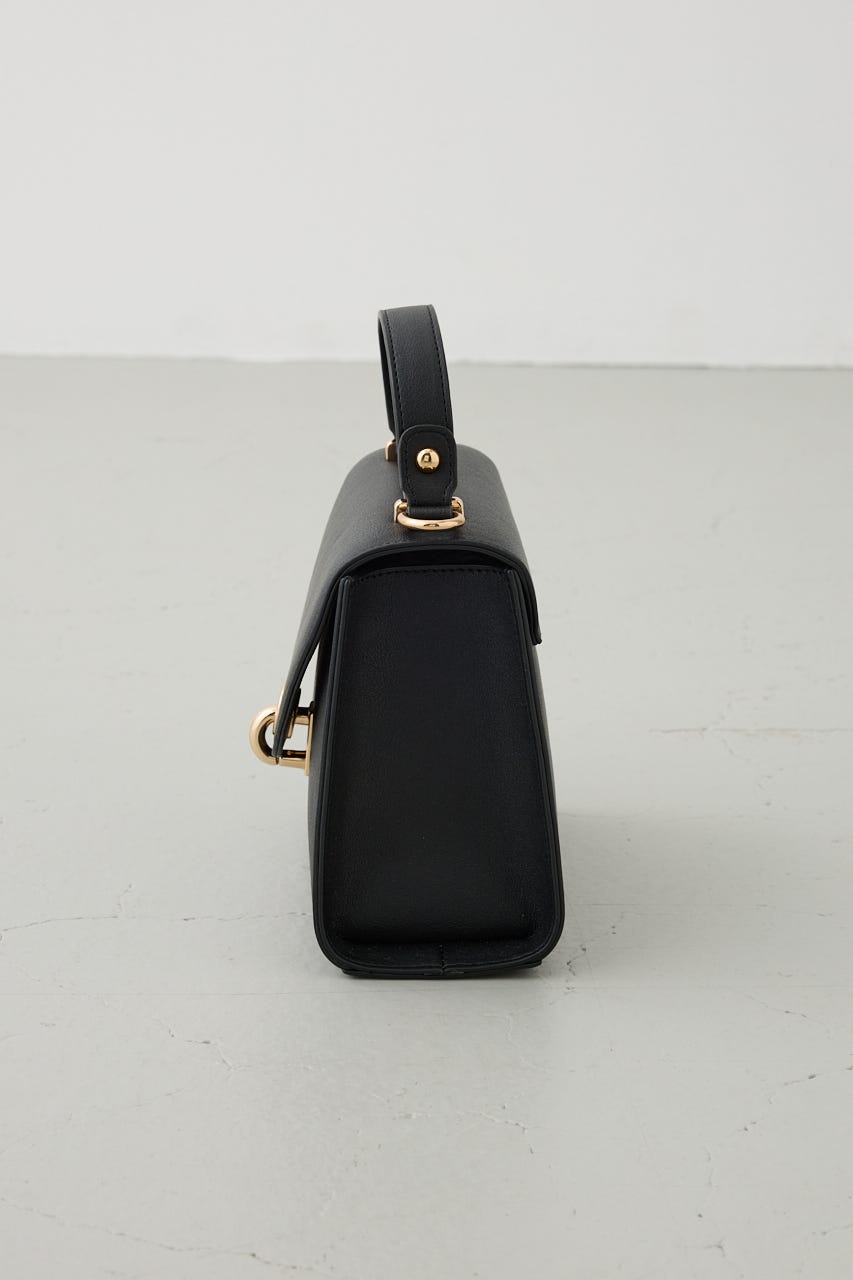 リングターンロックミニハンドバッグ BLK FREE