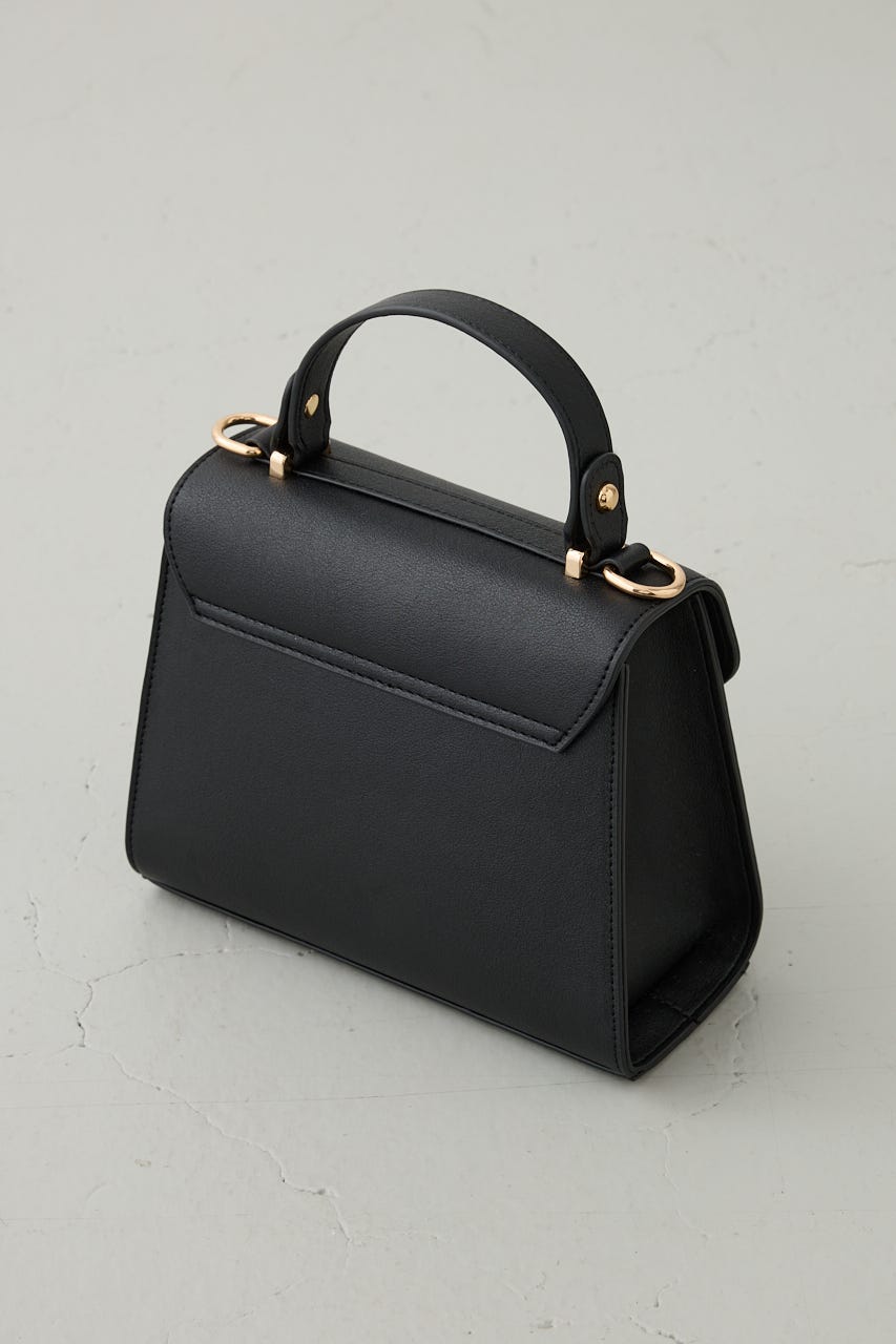 リングターンロックミニハンドバッグ BLK FREE