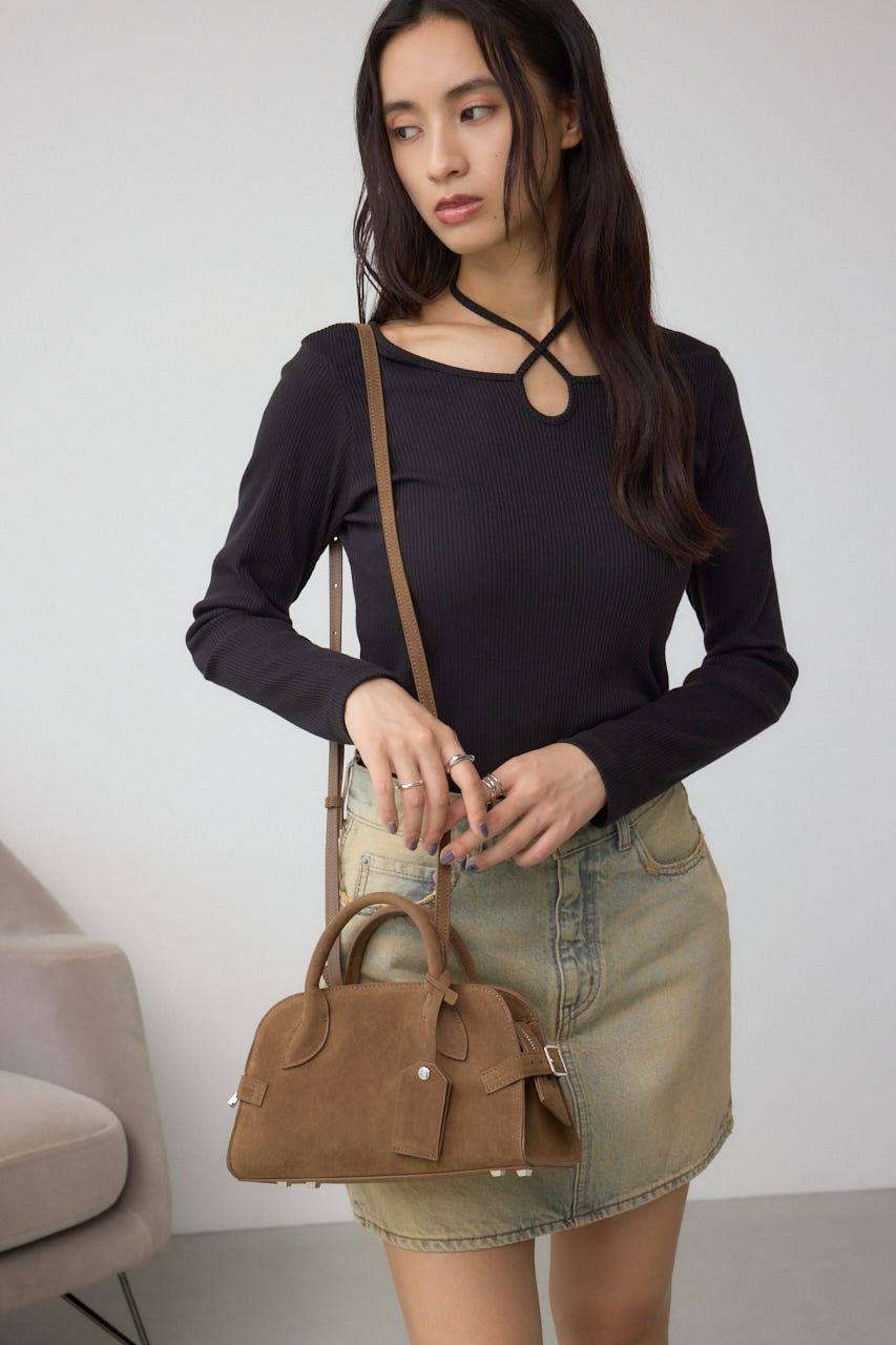 フェイクスエードバッグ BEG FREE