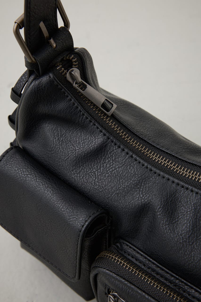 サイドレースアップボックスポケットミニバッグ BLK FREE