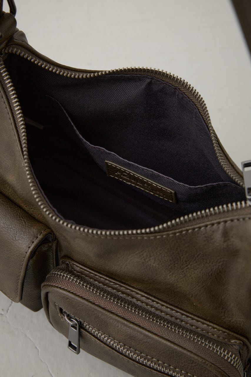 サイドレースアップボックスポケットミニバッグ BRN FREE