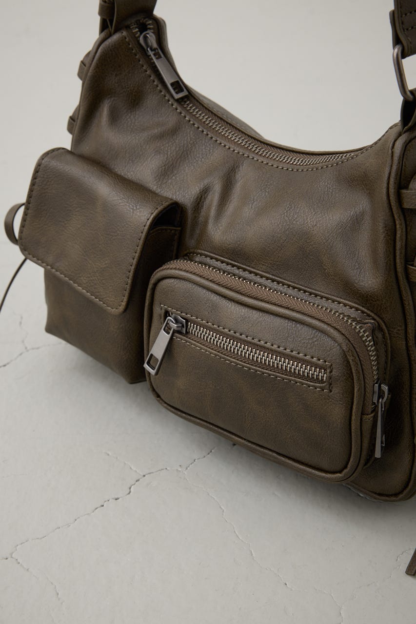 サイドレースアップボックスポケットミニバッグ BRN FREE