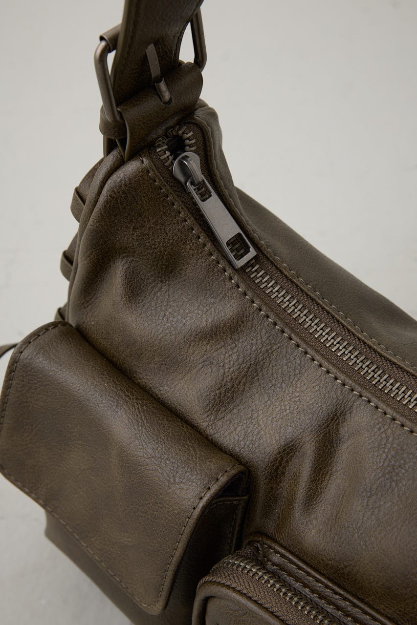 サイドレースアップボックスポケットミニバッグ BRN FREE