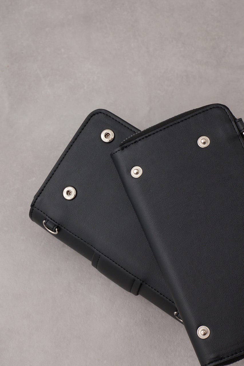 ターンロックフラップウォレットバッグ BLK FREE