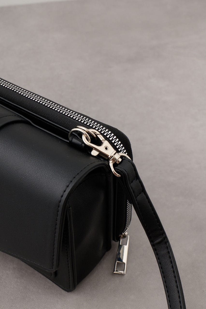 ターンロックフラップウォレットバッグ BLK FREE