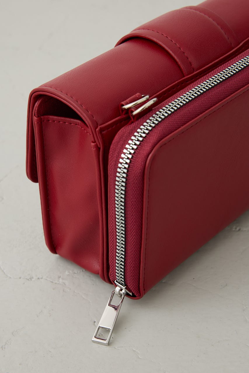 ターンロックフラップウォレットバッグ RED FREE