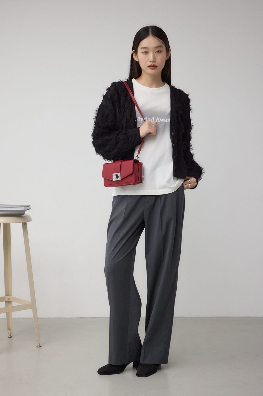 ターンロックフラップウォレットバッグ RED FREE