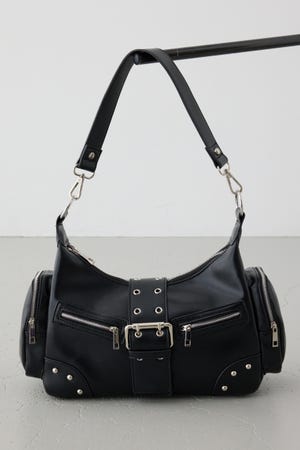 ワイドベルトボックスポケットバッグ