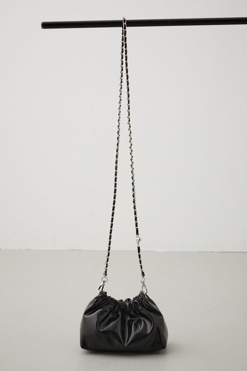 メタルチェーンポシェットバッグ BLK FREE