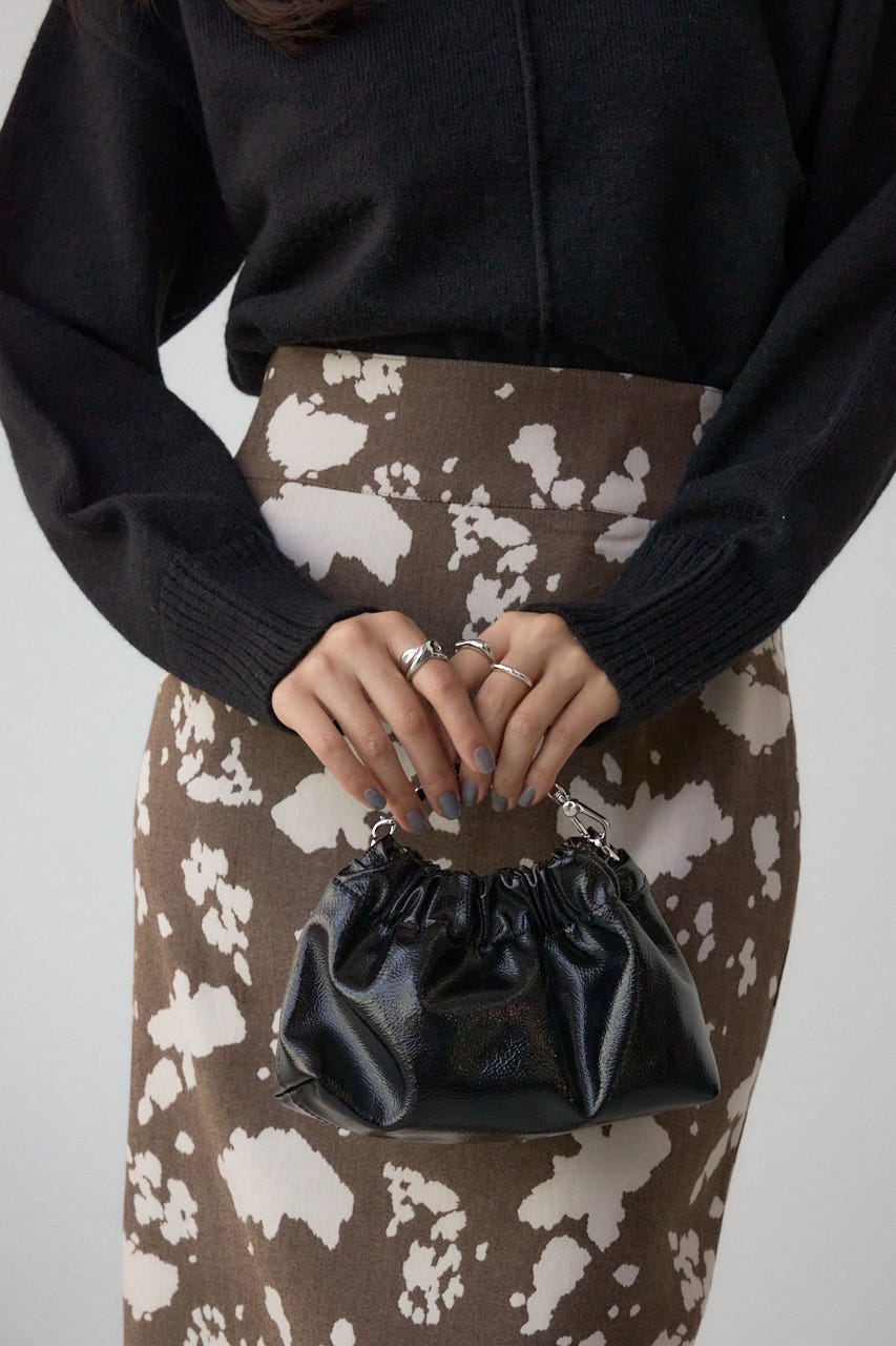 メタルチェーンポシェットバッグ BLK FREE