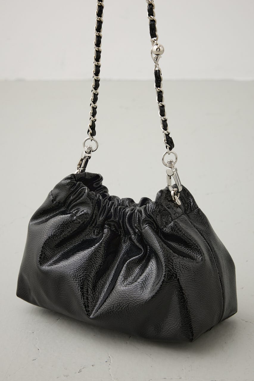 メタルチェーンポシェットバッグ BLK FREE