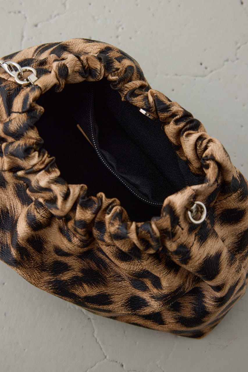 メタルチェーンポシェットバッグ 柄BRN FREE