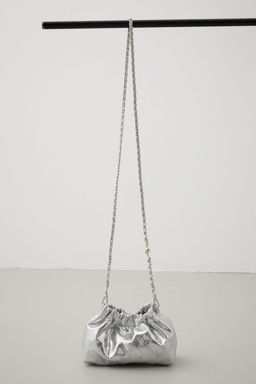 メタルチェーンポシェットバッグ SLV FREE