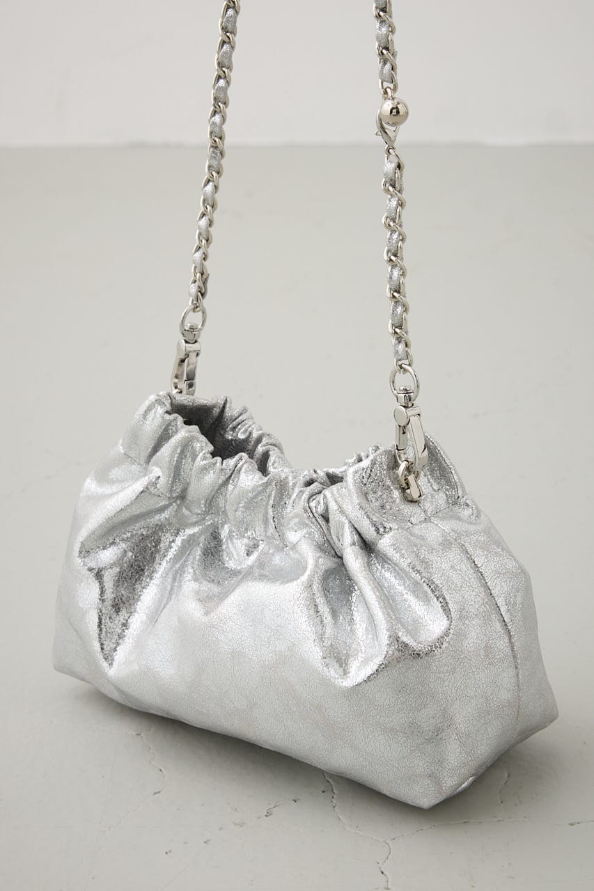メタルチェーンポシェットバッグ SLV FREE