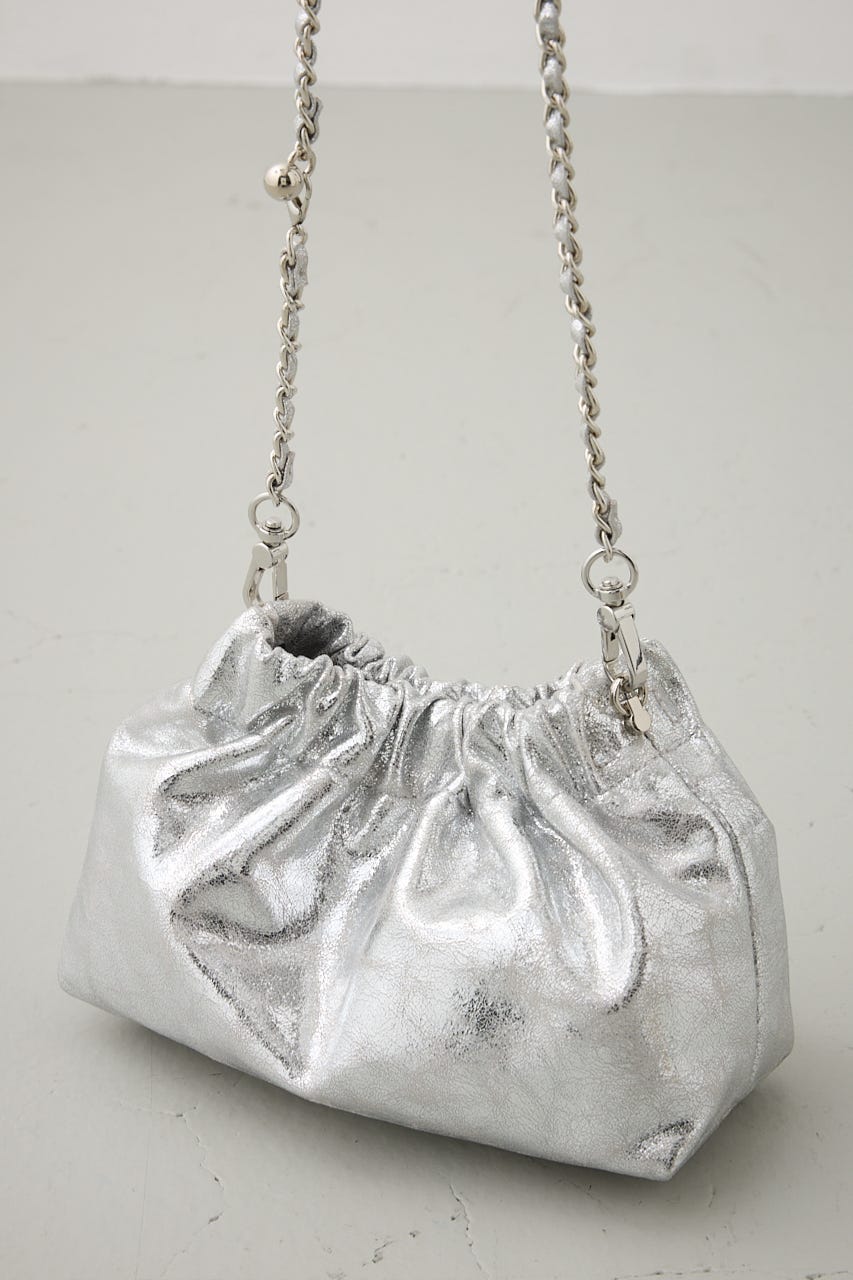 メタルチェーンポシェットバッグ SLV FREE