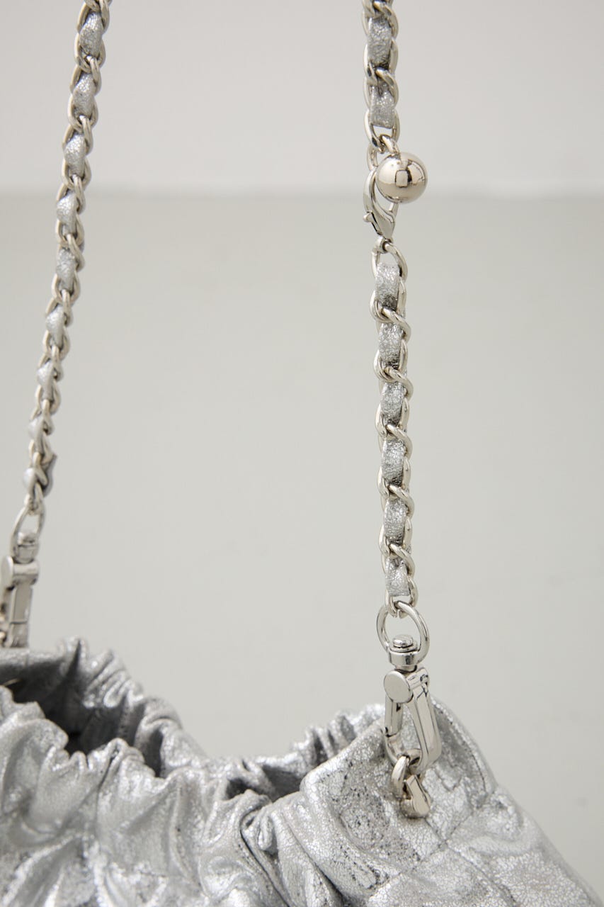 メタルチェーンポシェットバッグ SLV FREE