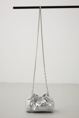 メタルチェーンポシェットバッグ