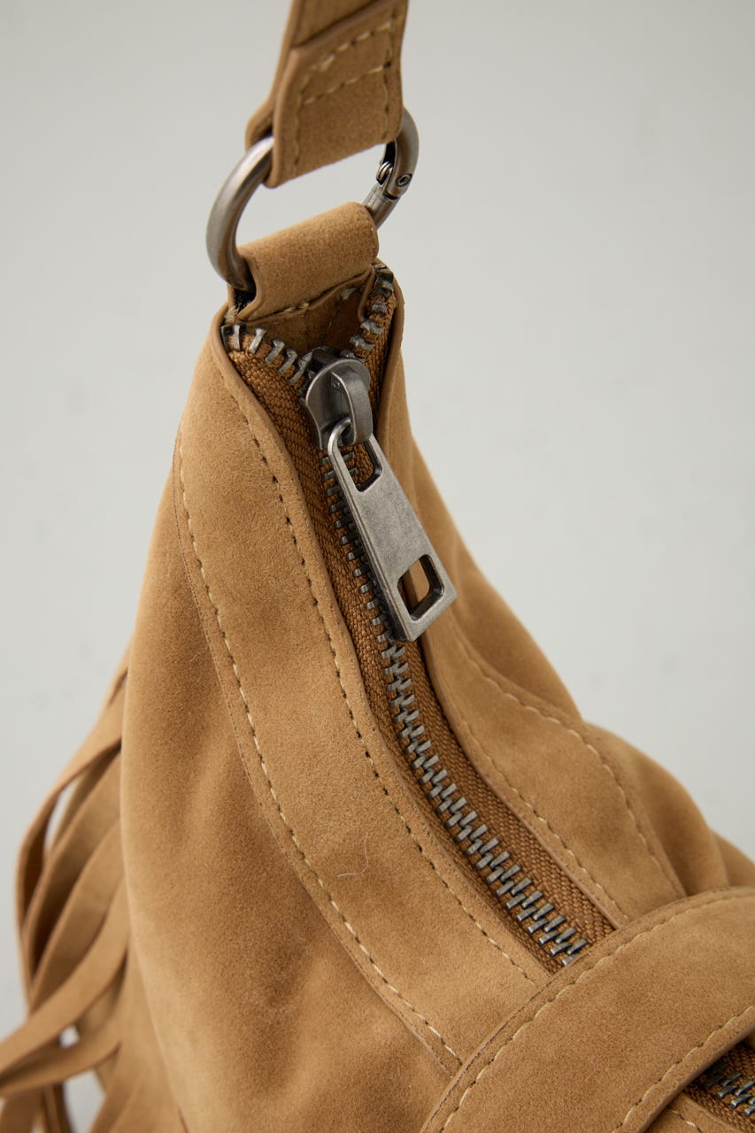 ウエスタンフリンジスエードバッグ BEG FREE