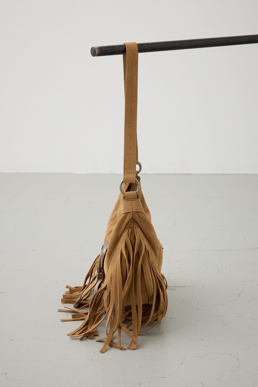 ウエスタンフリンジスエードバッグ BEG FREE