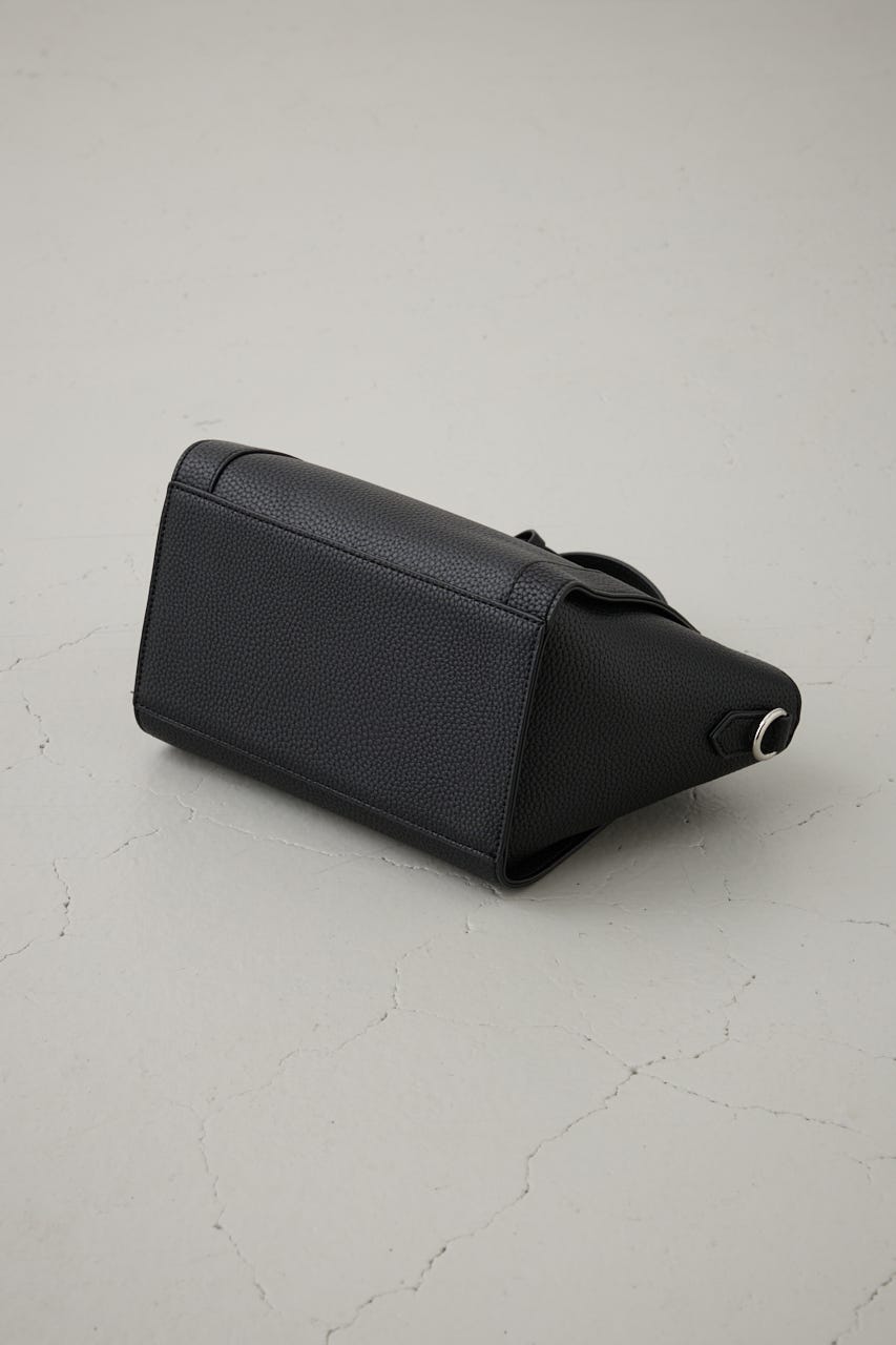 チャームセットトラペイズドバッグ BLK FREE