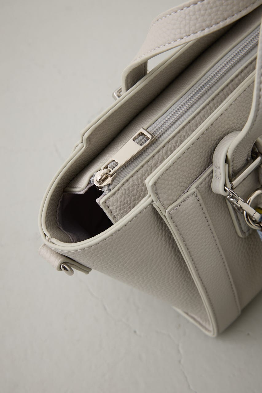 チャームセットトラペイズドバッグ L/GRY FREE