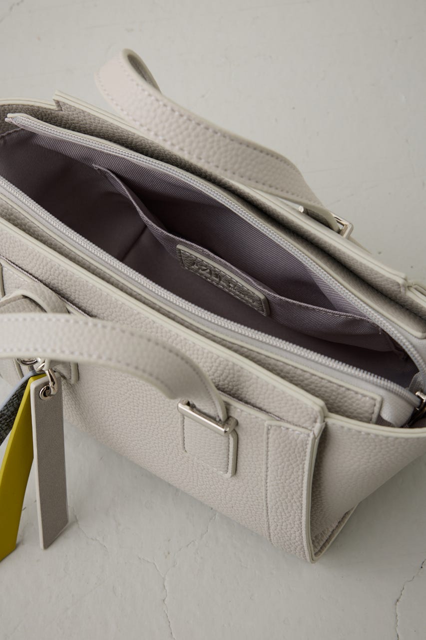 チャームセットトラペイズドバッグ L/GRY FREE