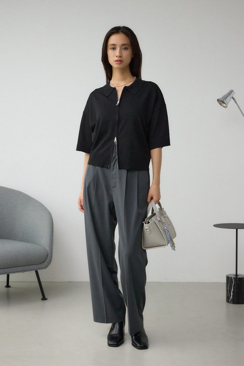 チャームセットトラペイズドバッグ L/GRY FREE