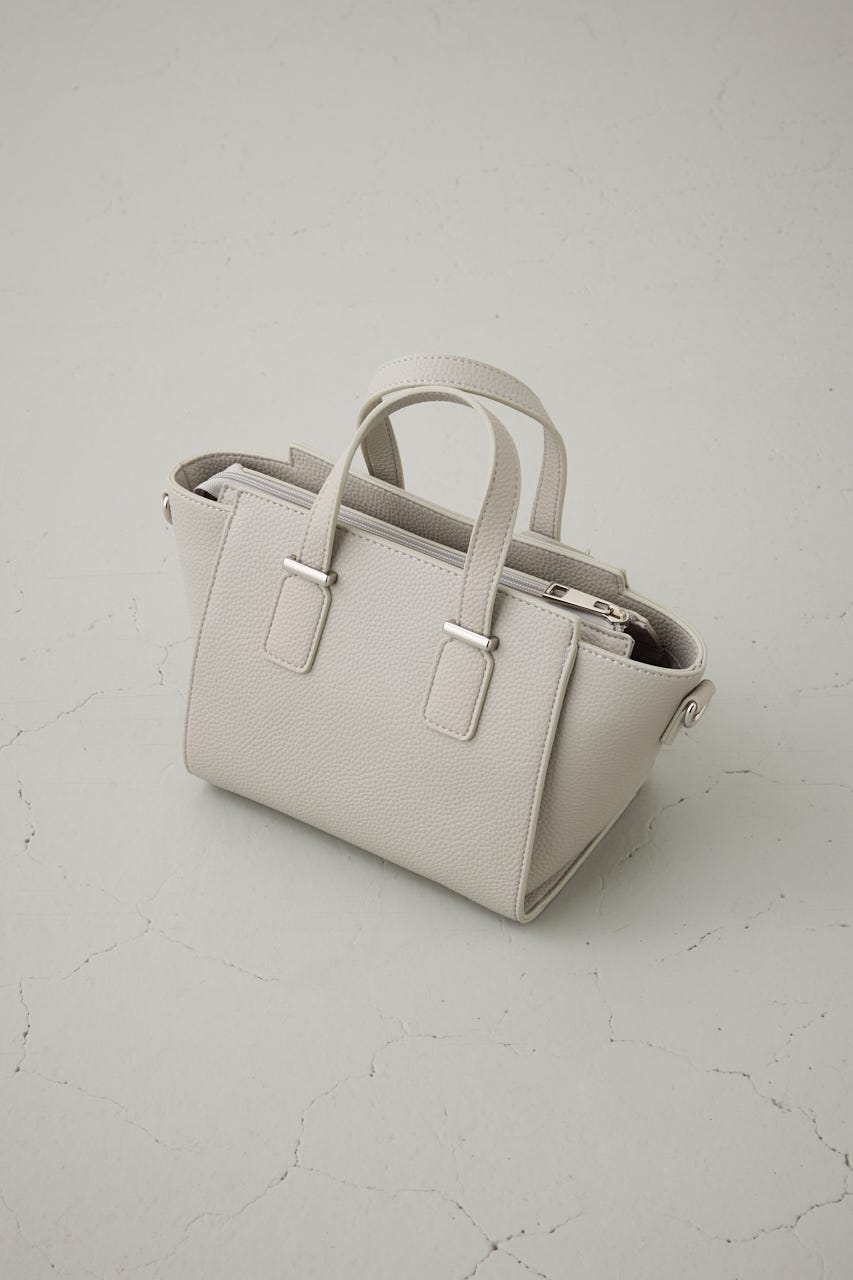 チャームセットトラペイズドバッグ L/GRY FREE