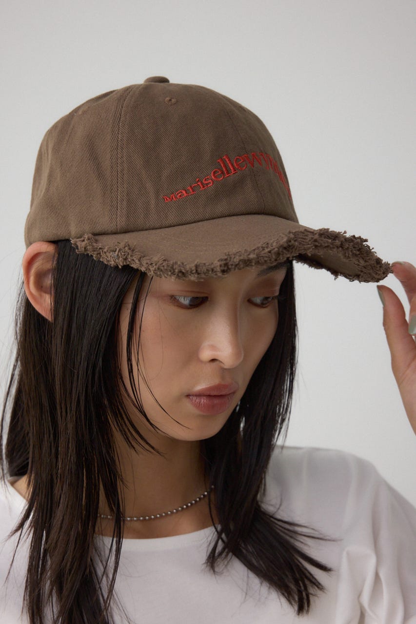 ウェーブロゴキャップ BRN FREE