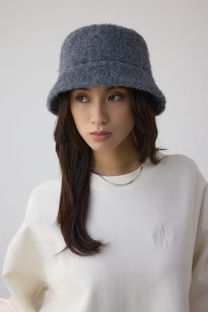 ミックスシャギーバケットハット