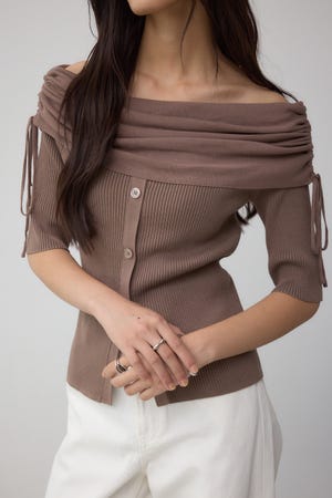 トップス ayn 重ね着風ぐるぐるTOPS - Ank Rouge(アンクルージュ)のTシャツ