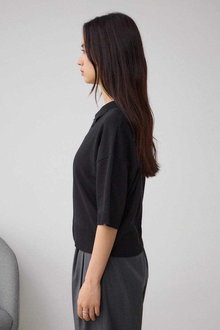 AZUL BY MOUSSY | Wジップポロカラーニットカーディガン