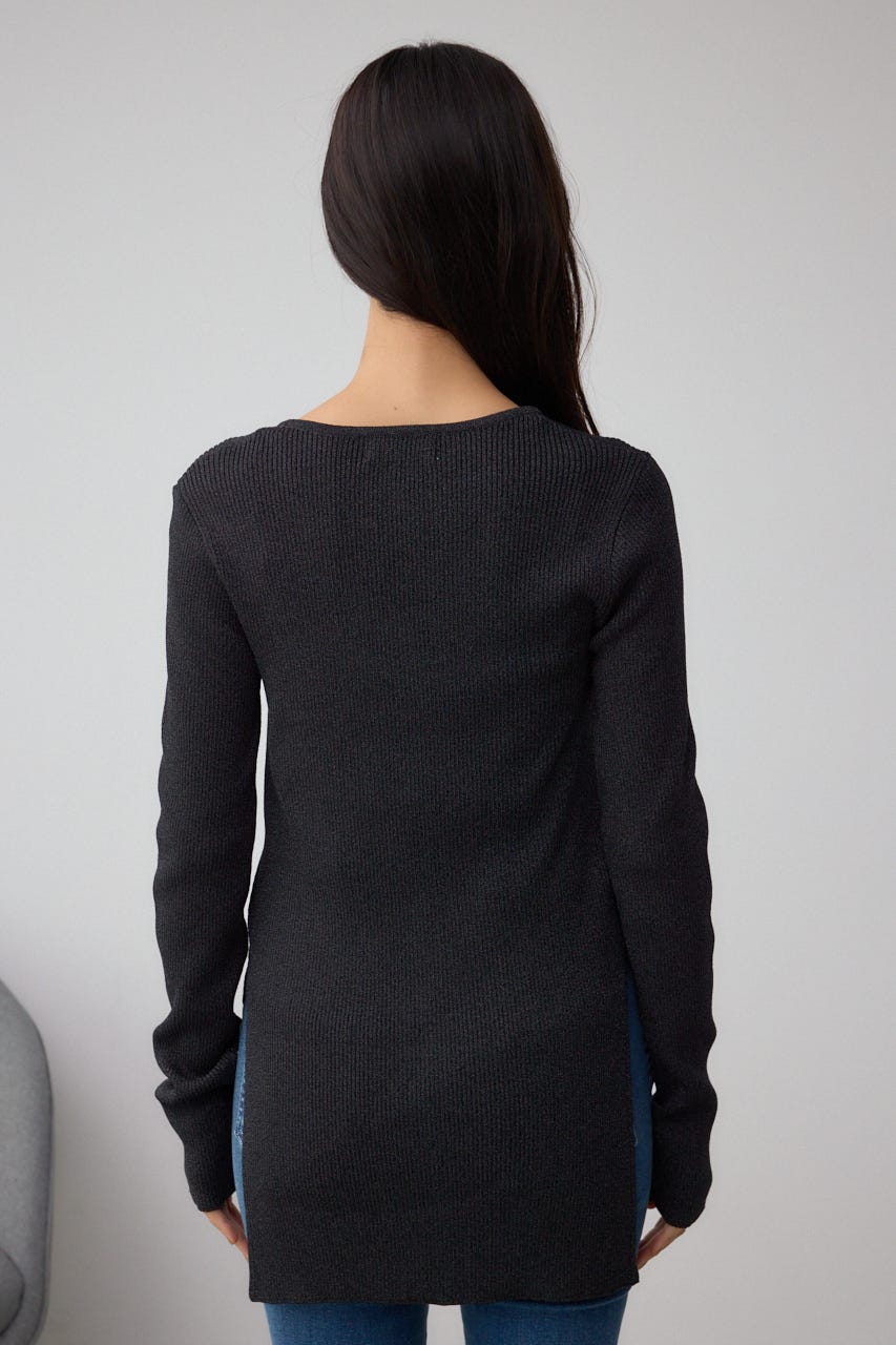 AZUL BY MOUSSY | Vネックリブニットカーディガン (カーディガン