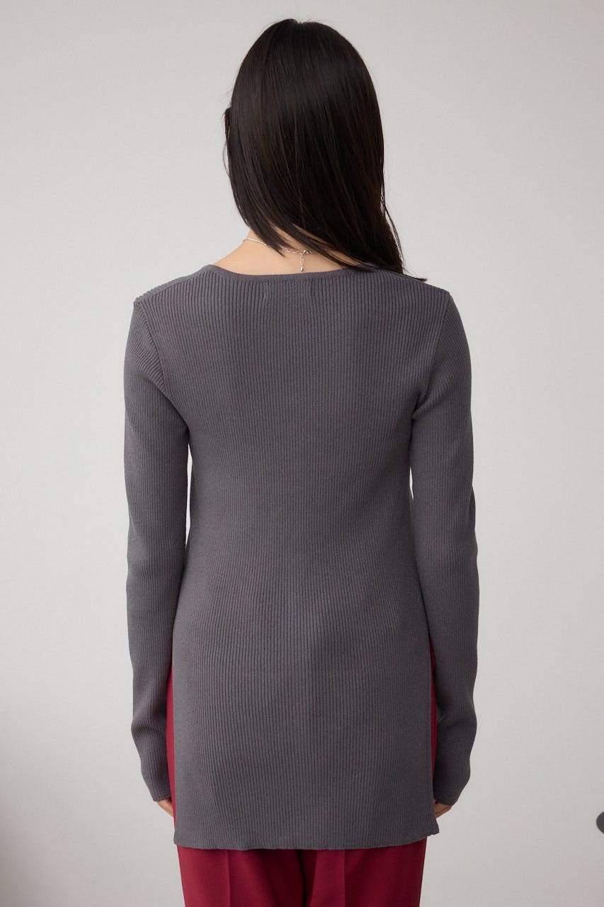 AZUL BY MOUSSY | Vネックリブニットカーディガン (カーディガン