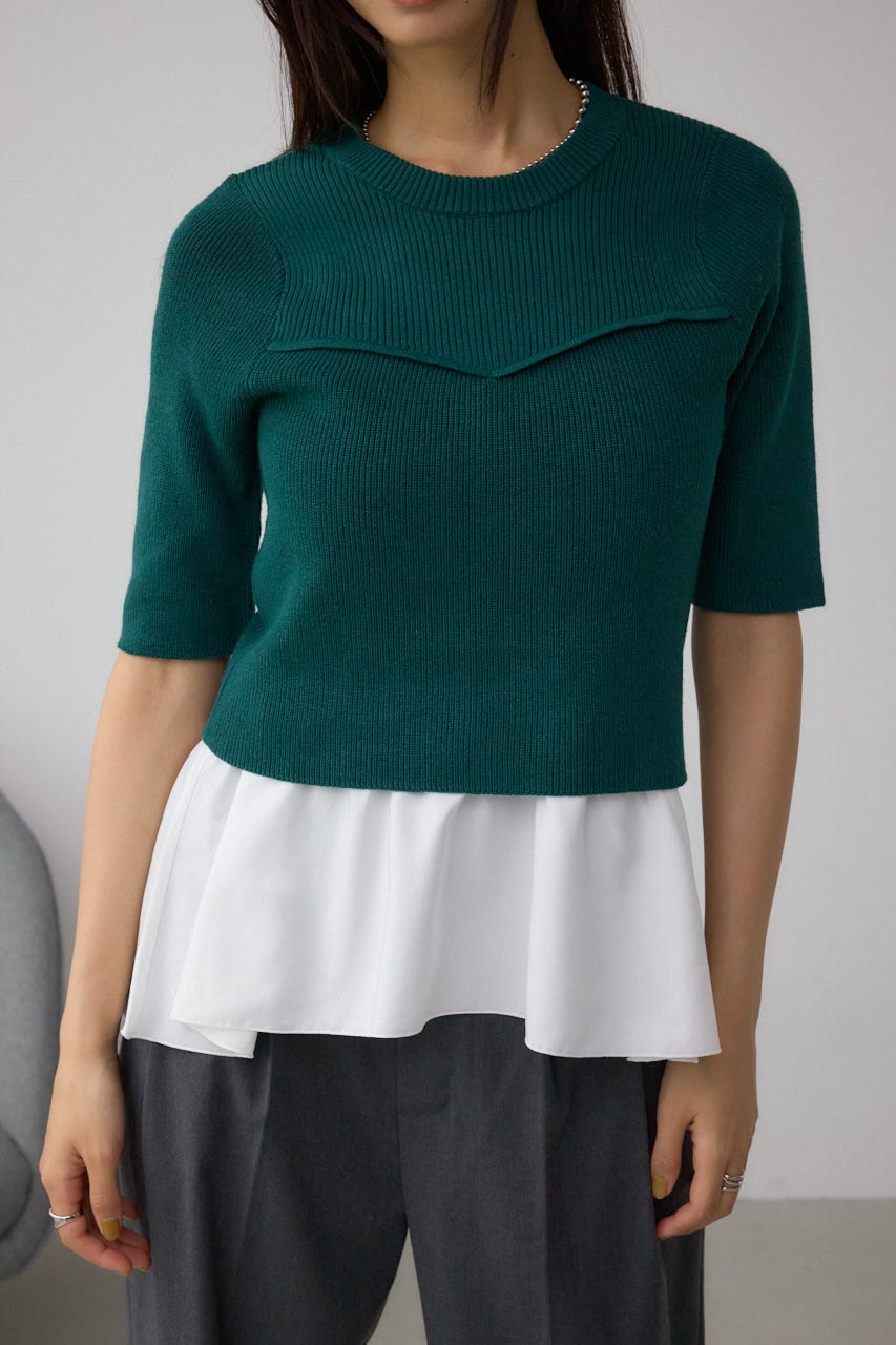AZUL BY MOUSSY | ペプラムインナーセットニット (ニット
