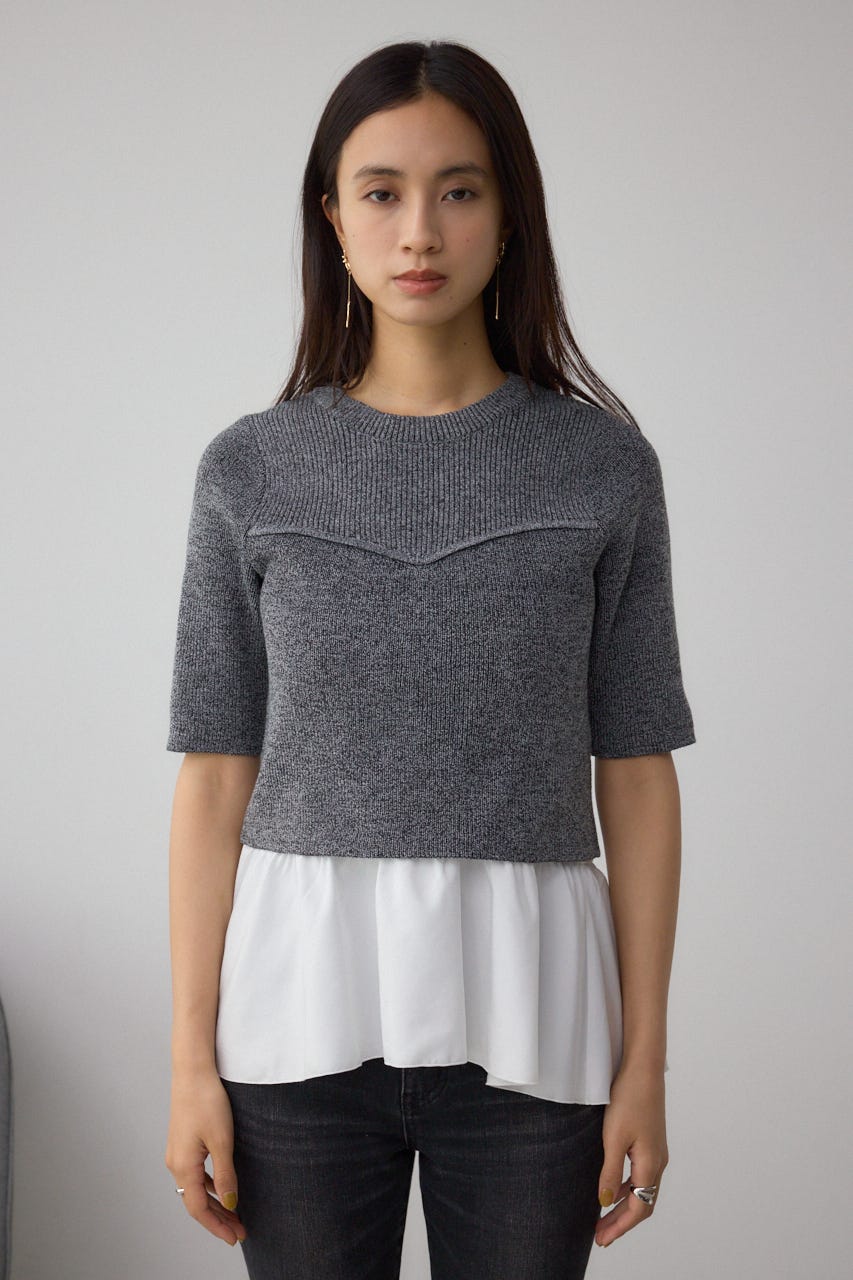 m &ｃさん専用 AZUL BY MOUSSY | ペプラムインナーセットニット (ニット