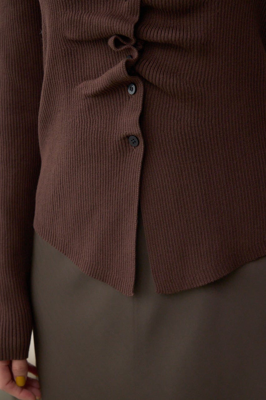 Vページ AZUL BY MOUSSY | フロントギャザーVネックニット (ニット