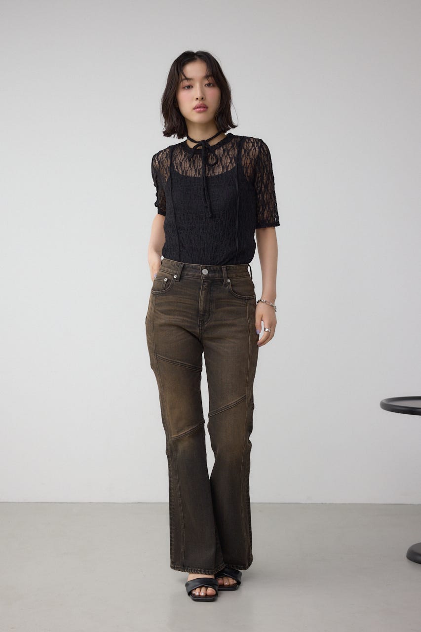 ルーシーちゃんページ AZUL BY MOUSSY | スウィッチングレーストップス (Tシャツ