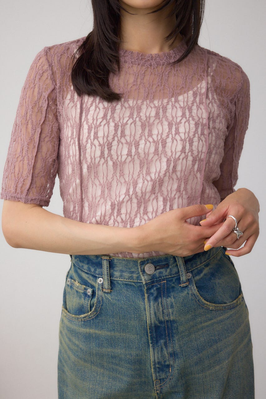 AZUL BY MOUSSY | スウィッチングレーストップス (Tシャツ