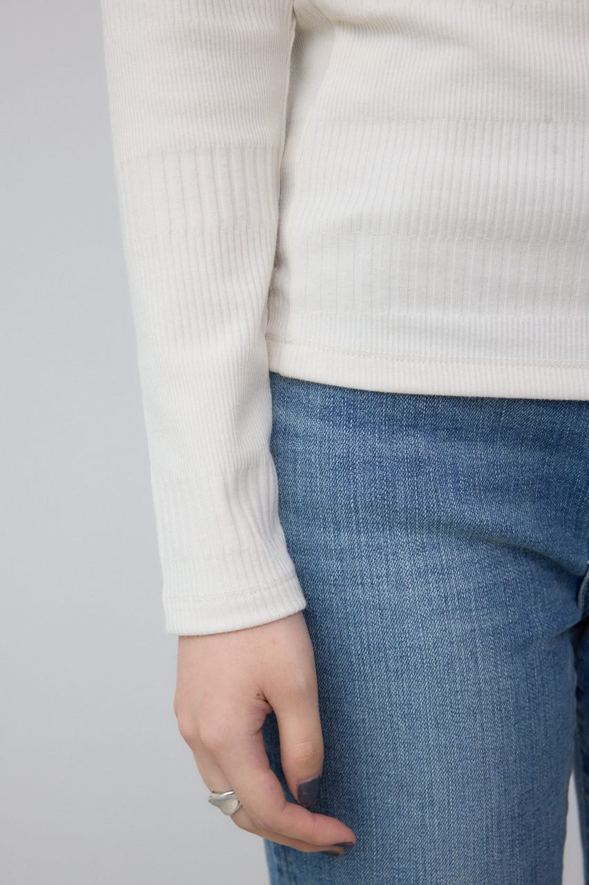 オフショルダーロングスリーブカットトップス IVOY M